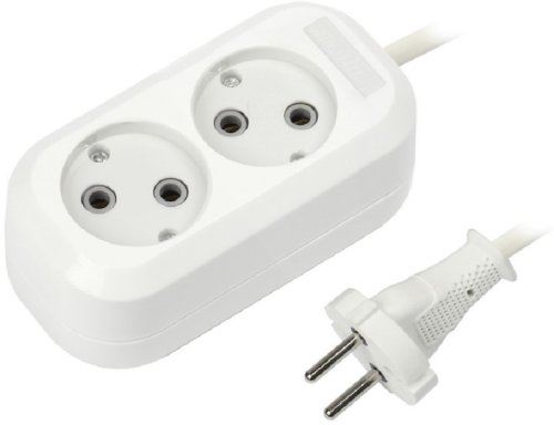 Удлинитель без заземления Smartbuy 2х3,0м 10А 2200Вт белый фото Удлинитель без заземления Smartbuy 2х3,0м 10А 2200Вт белый картинка